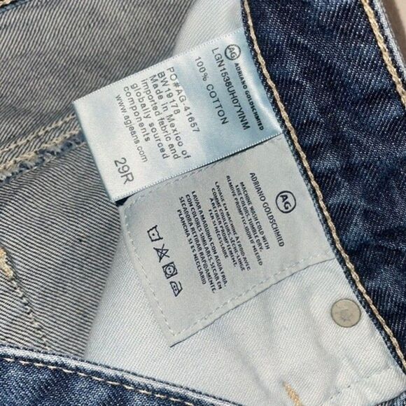 AG Adriano Goldschmied Womens Size 29 Erin Pencil Skirt Denim Step Up Hem Frayed - Picture 10 of 12